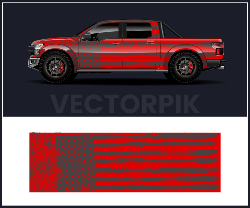 American Flag Store Car Flags for Wrap design