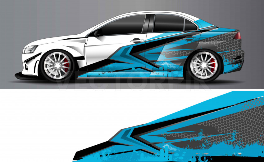 Car wrap design and vehicle decale, graphics